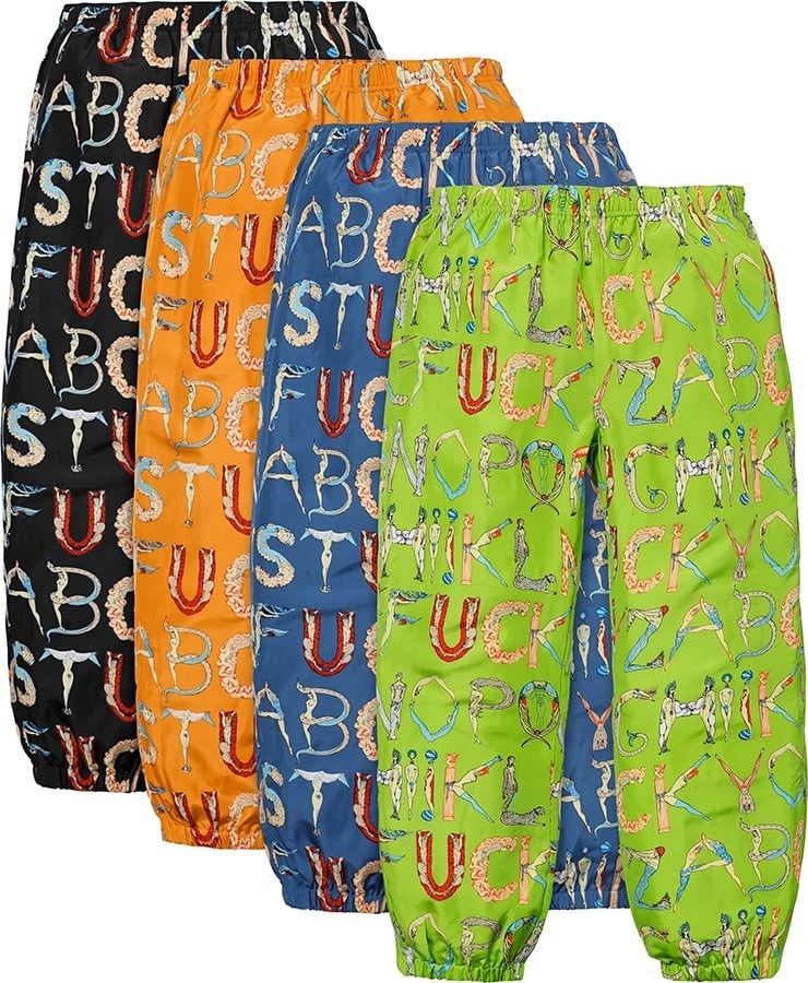 Alphabet Silk Pant